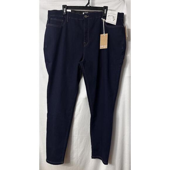 NWT Angels Everluxe Sculpt Skinny Womens Dark Wash Stretch Jeans Denim Plus 22W - Picture 1 of 12